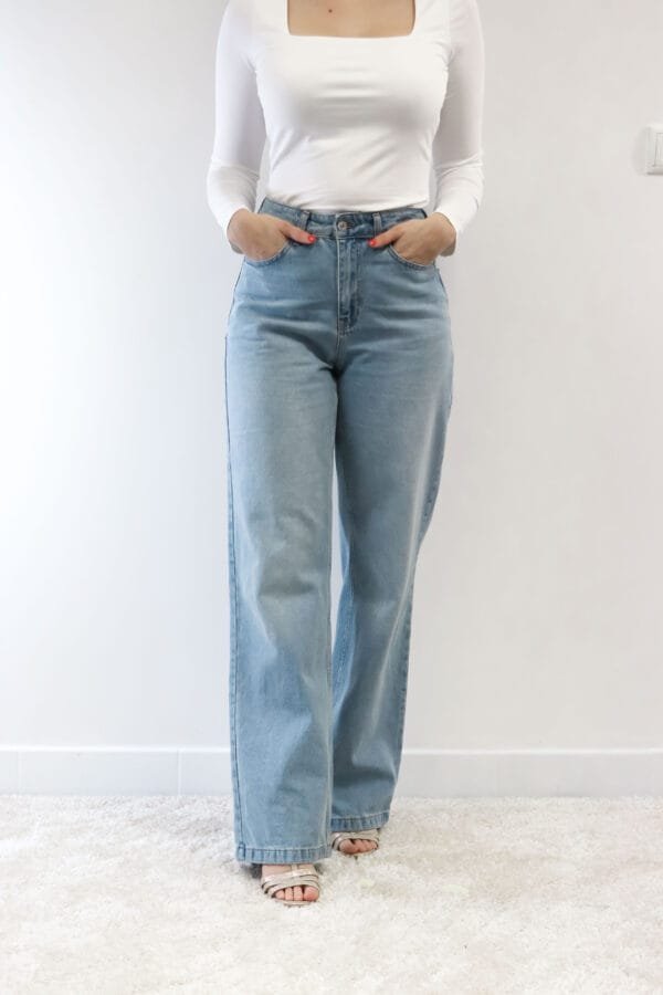 Straight jeans blauw