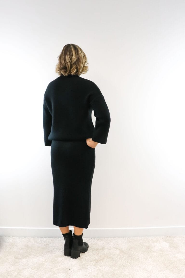 Set trui-rok zwart - Afbeelding 2