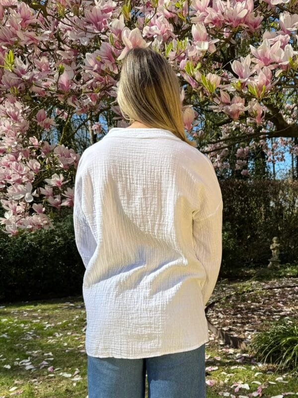 Blouse tetra wit - Afbeelding 3