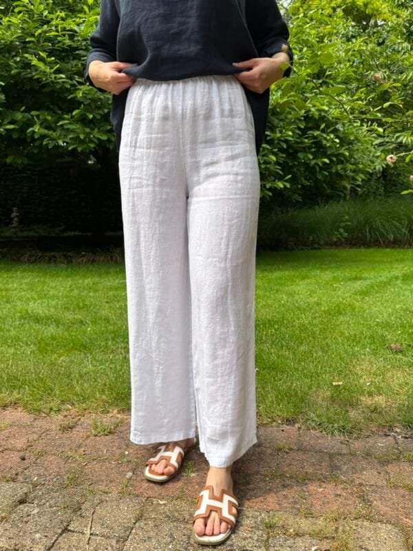 Linnen broek wit