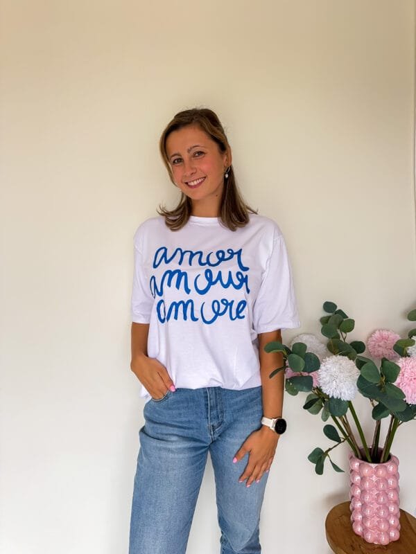 Amor T-shirt wit