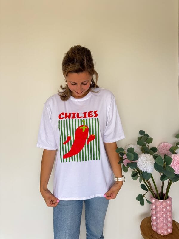 Chilies T-shirt wit - Afbeelding 2