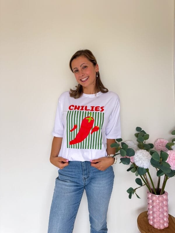 Chilies T-shirt wit