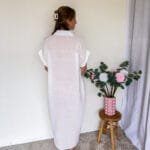 Maxi jurk met print wit