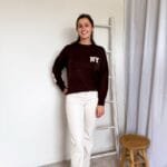 NEW YORK trui chocoladebruin