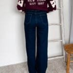 Jeansbroek donkerblauw