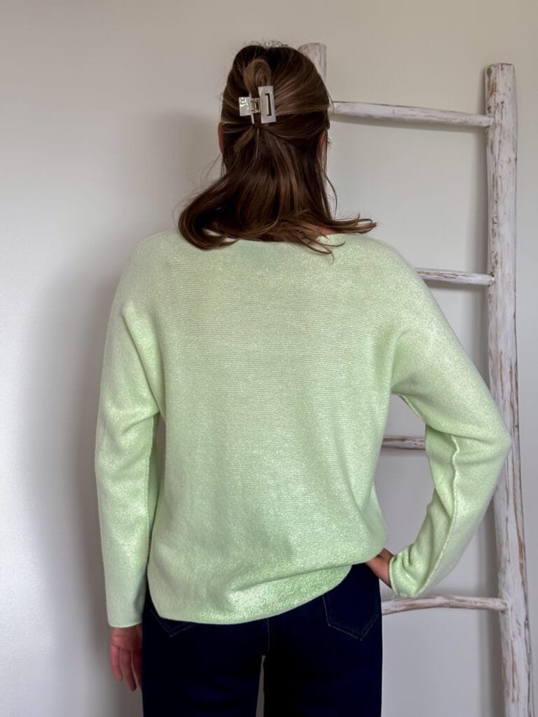 Gebreid truitje mint - Afbeelding 2