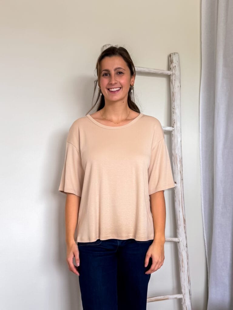T-shirt beige - Afbeelding 3