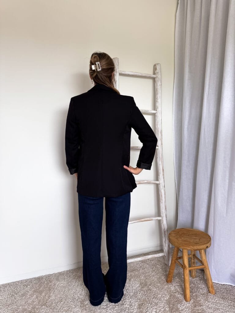 Klassieke blazer zwart - Afbeelding 2