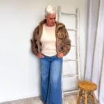 Bomber in faux fur taupe