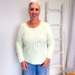 Gebreid truitje mint