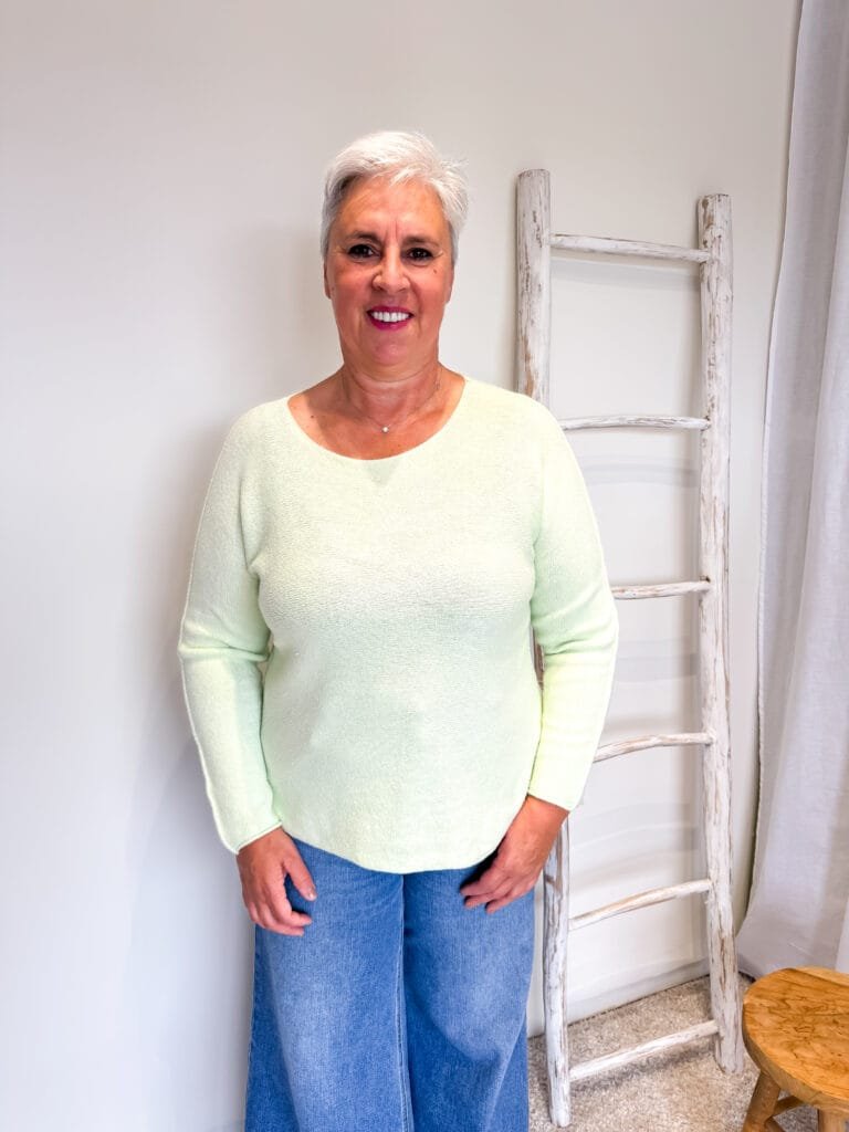 Gebreid truitje mint - Afbeelding 3