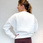 Sweater met bordeaux hartjes