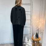 Zwarte blouse met strik