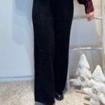 Zwarte glitterbroek